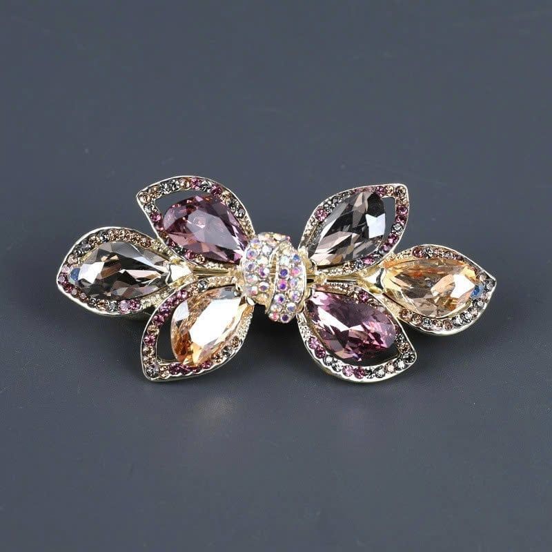  Quà tặng 20/10 cho sếp nữ, vợ, cô giáo, giáo viên nữ, mẹ và bạn gái, người yêu nữ quà tặng Kẹp (cặp) tóc cao cấp AGANA - Ghim kẹp tóc nữ đẹp đính đá hoa sang trọng phù hợp làm quà tặng mọi dịp - KDD109 
