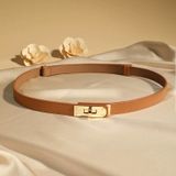  Thắt lưng nữ da bò thật AGANA dây nịt da thật đai váy da thật Hàn Quốc cao cấp phong cách hiện đại - DNT010 