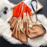  Quà tặng 20/10 cho sếp nữ, vợ, cô giáo, giáo viên nữ, mẹ và bạn gái, người yêu nữ quà tặng Khăn quàngchoàng cổ lụa cao cấp cho nữ văn phòng sở đẹp màu cam AGANA - KS181 