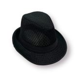  Mũ nón phớt Fedora nam vành nhỏ cao cấp AGANA nón cao bồi phong cách cổ điển pha lẫn hiện đại - Màu Đen - MFDN005 