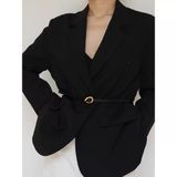  Thắt lưng nữ da bò thật AGANA dây nịt da thật đai váy da thật Hàn Quốc cao cấp phong cách hiện đại - DNT003 