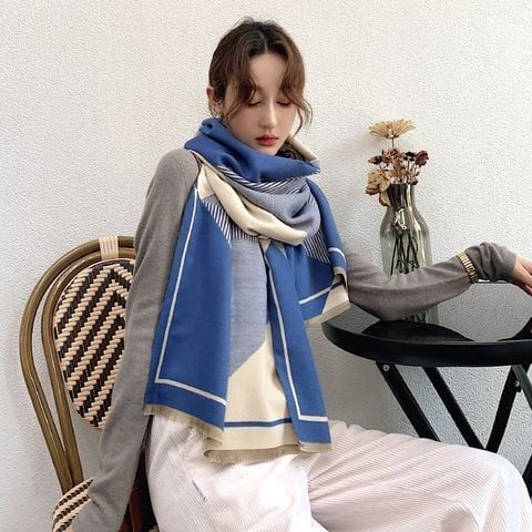  Khăn quàng choàng cổ len Cashmere cho nữ giữ ấm cao cấp phong cách Hàn Quốc đẹp sang trọng AGANA Khăn Phụ Kiện - KC466 