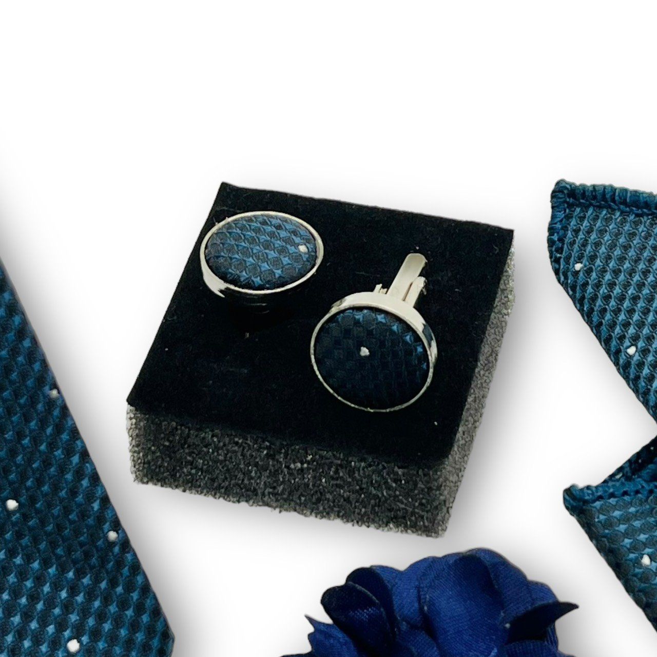  Set cà vạt nam 4 món cao cấp làm quà tặng, caravat đẹp sang trọng - SCR016 