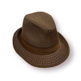  Mũ nón phớt Fedora nam vành nhỏ cao cấp AGANA nón cao bồi phong cách cổ điển pha lẫn hiện đại - Màu Nâu Đậm - MFDN005 