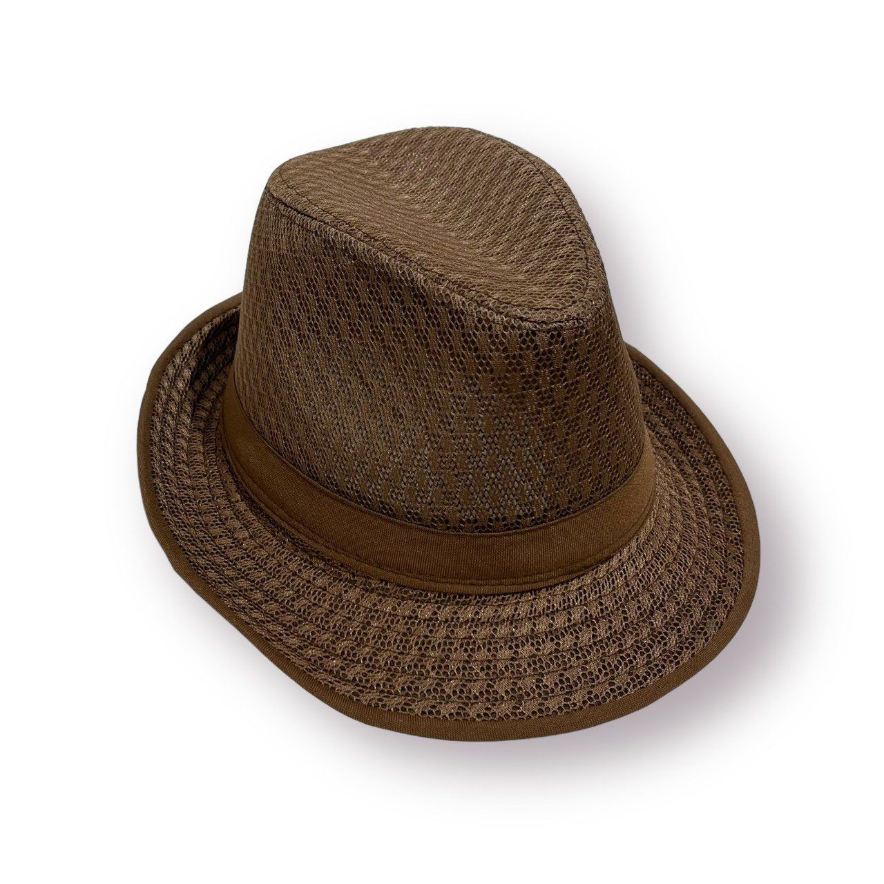  Mũ nón phớt Fedora nam vành nhỏ cao cấp AGANA nón cao bồi phong cách cổ điển pha lẫn hiện đại - Màu Nâu Đậm - MFDN005 