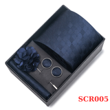  Quà tặng 20/10 cho đối tác nam, sếp nam, đồng nghiệp nam, người yêu nam ,bạn bè, anh trai hoặc người thân quà tặng Set cà vạt nam 4 món cao cấp làm quà tặng, caravat đẹp sang trọng - SCR005 