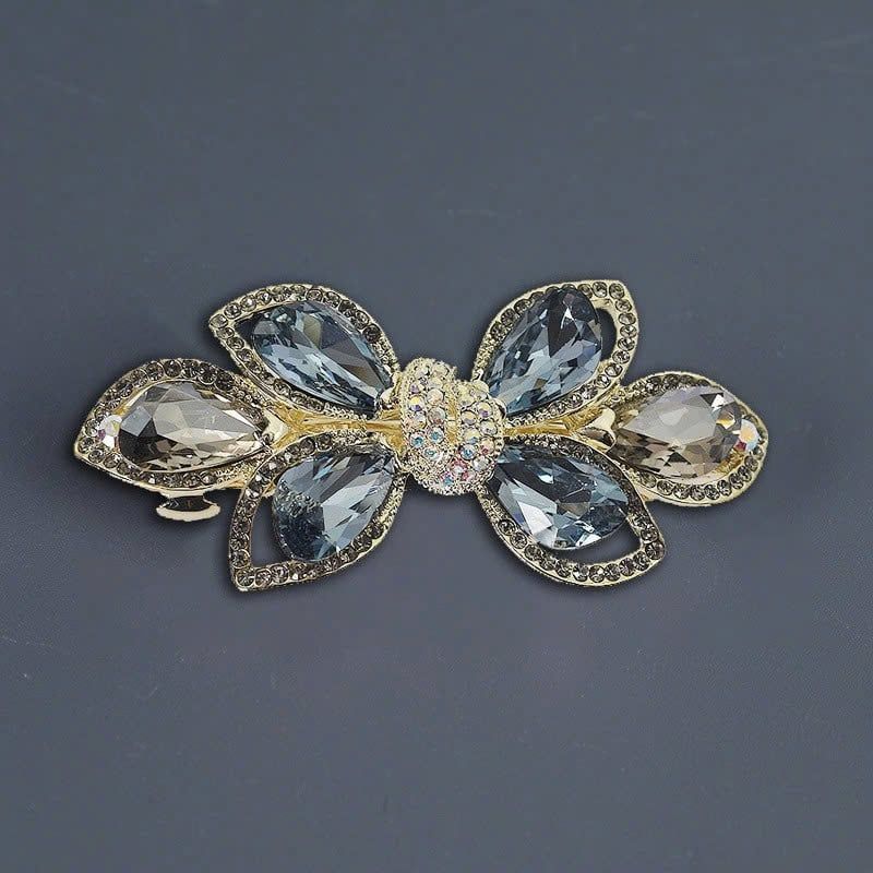  Kẹp (cặp) tóc cao cấp AGANA - Ghim kẹp tóc nữ đẹp đính đá hoa sang trọng phù hợp làm quà tặng mọi dịp - KDD107 