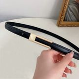  Thắt lưng nữ da bò thật AGANA dây nịt da thật đai váy da thật Hàn Quốc cao cấp phong cách hiện đại - DNT025 