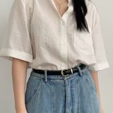  Thắt lưng nữ da bò thật AGANA dây nịt da thật đai váy da thật Hàn Quốc cao cấp phong cách hiện đại - DNT001 