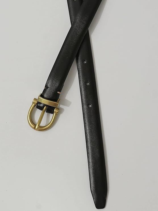  Thắt lưng nữ da bò thật AGANA dây nịt da thật đai váy da thật Hàn Quốc cao cấp phong cách hiện đại - DNT001 