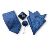  Set cà vạt nam 4 món cao cấp làm quà tặng, caravat đẹp sang trọng - SCR010 