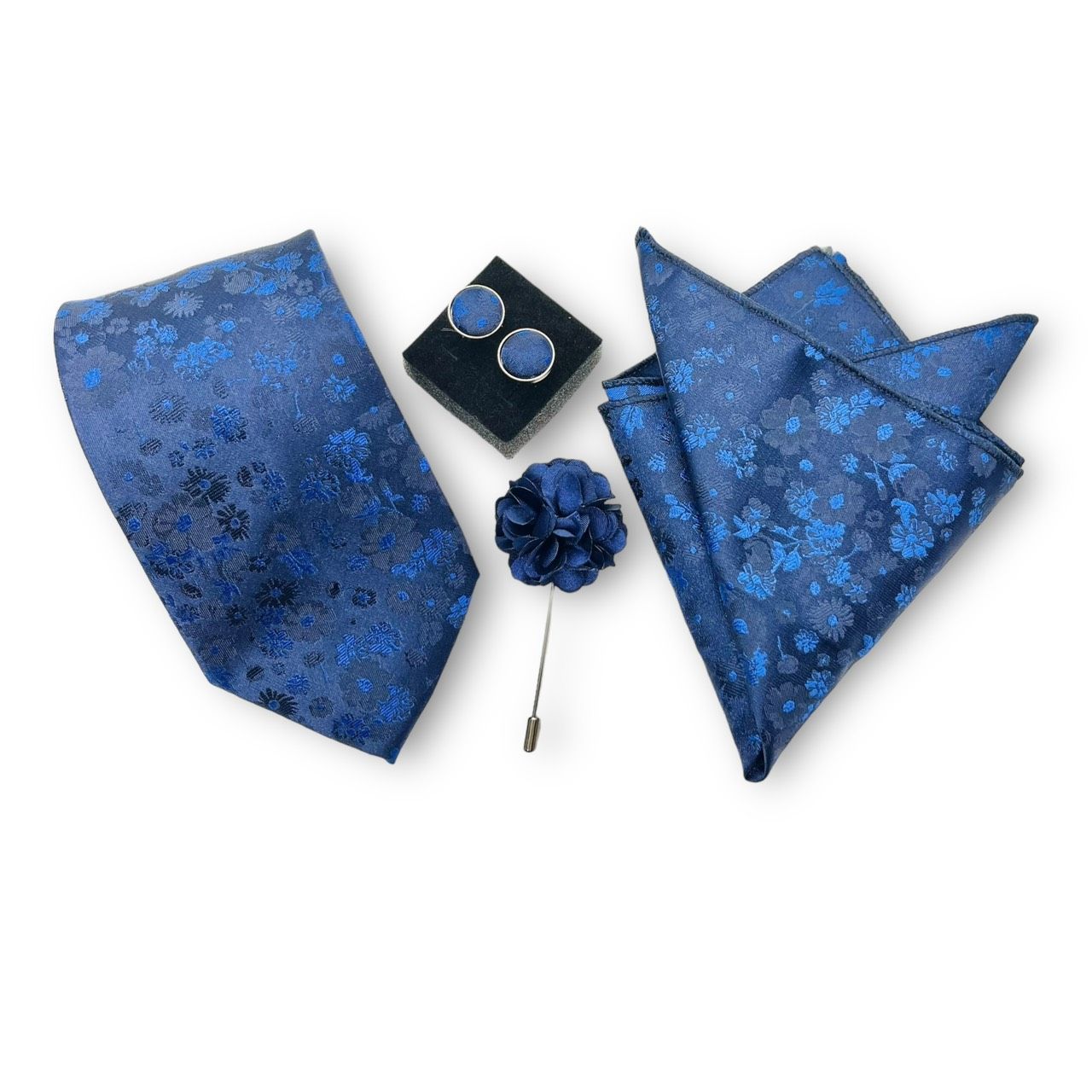  Set cà vạt nam 4 món cao cấp làm quà tặng, caravat đẹp sang trọng - SCR010 