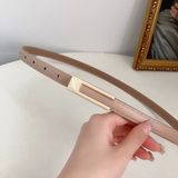  Thắt lưng nữ da bò thật AGANA dây nịt da thật đai váy da thật Hàn Quốc cao cấp phong cách hiện đại - DNT025 