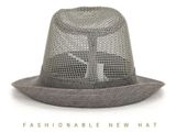 Quà tặng 20/11 cho đối tác nam, sếp nam, đồng nghiệp nam, người yêu nam ,bạn bè, anh trai hoặc người thân quà tặng Mũ nón phớt Fedora lưới dành cho nam cao cấp AGANA nón cao bồi phong cách cổ điển pha lẫn hiện đại - Màu Xám - MFDN006 