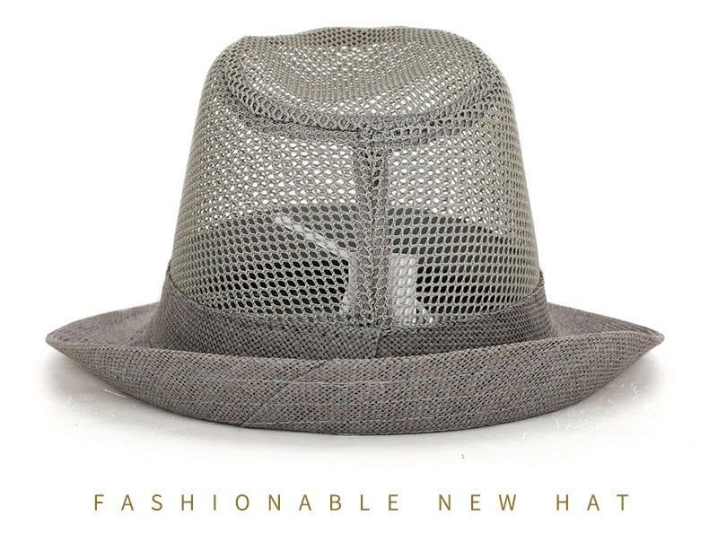  Quà tặng 20/11 cho đối tác nam, sếp nam, đồng nghiệp nam, người yêu nam ,bạn bè, anh trai hoặc người thân quà tặng Mũ nón phớt Fedora lưới dành cho nam cao cấp AGANA nón cao bồi phong cách cổ điển pha lẫn hiện đại - Màu Xám - MFDN006 