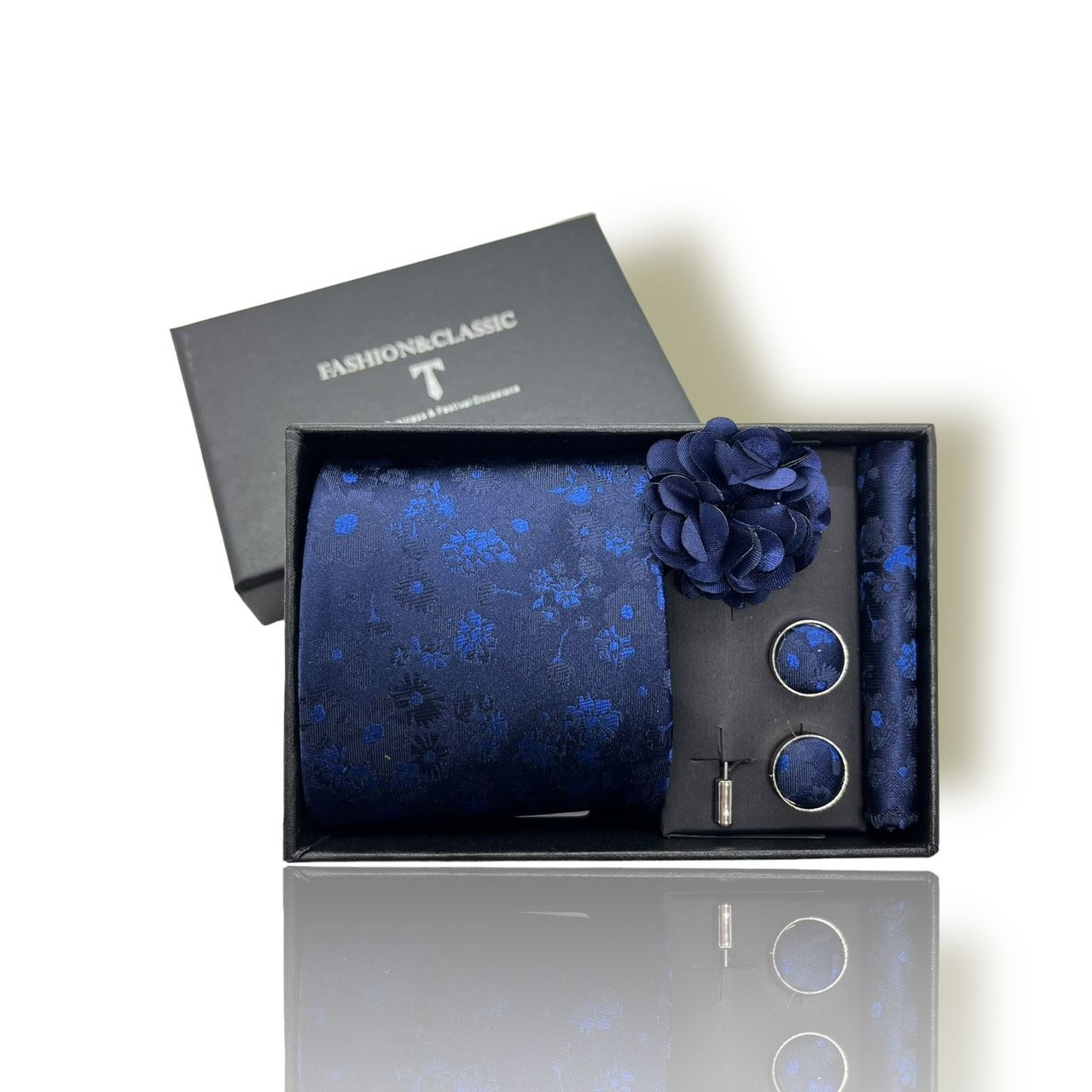  Quà tặng 20/10 cho đối tác nam, sếp nam, đồng nghiệp nam, người yêu nam ,bạn bè, anh trai hoặc người thân quà tặng Set cà vạt nam 4 món cao cấp làm quà tặng, caravat đẹp sang trọng - SCR010 