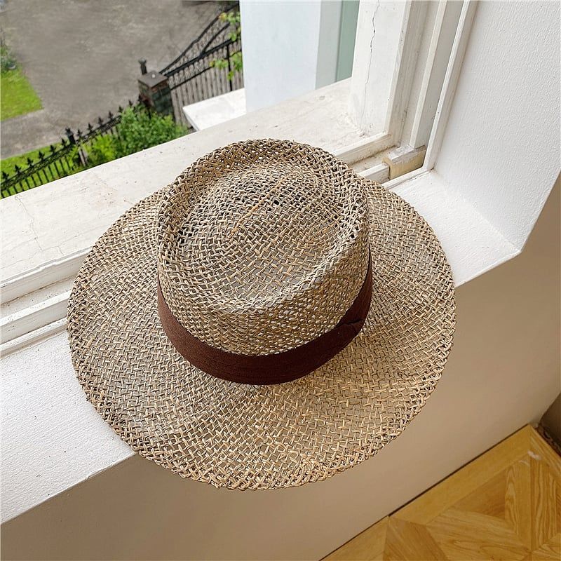  Quà tặng 20/10 cho sếp nữ, vợ, cô giáo, giáo viên nữ, mẹ và bạn gái, người yêu nữ quà tặng Mũ nón cói đi biển rộng vành tròn đẹp cho nữ AGANA - NC511 