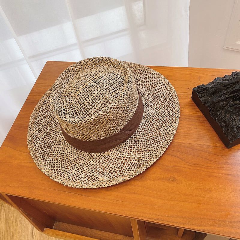  Quà tặng 20/10 cho sếp nữ, vợ, cô giáo, giáo viên nữ, mẹ và bạn gái, người yêu nữ quà tặng Mũ nón cói đi biển rộng vành tròn đẹp cho nữ AGANA - NC511 