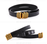  Thắt lưng nữ da bò thật AGANA dây nịt da thật đai váy da thật Hàn Quốc cao cấp phong cách hiện đại - DNT019 