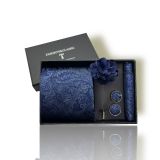  Set cà vạt nam 4 món cao cấp làm quà tặng, caravat đẹp sang trọng - SCR021 