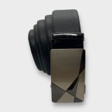  Thắt lưng nam da bò thật khóa tự động hợp kim chống rỉ AGANA dây nịt nam cao cấp khóa lỗ kim da bò bền bỉ thời trang - Màu Đen - DNN020 