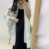  Quà tặng 20/11 cho sếp nữ, vợ, cô giáo, giáo viên nữ, mẹ và bạn gái, người yêu nữ quà tặng Khăn quàngchoàng cổ lụa cao cấp cho nữ văn phòng sở đẹp màu xanh phối hoa sen AGANA - KS180 