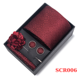  Set cà vạt nam 4 món cao cấp làm quà tặng, caravat đẹp sang trọng - SCR006 