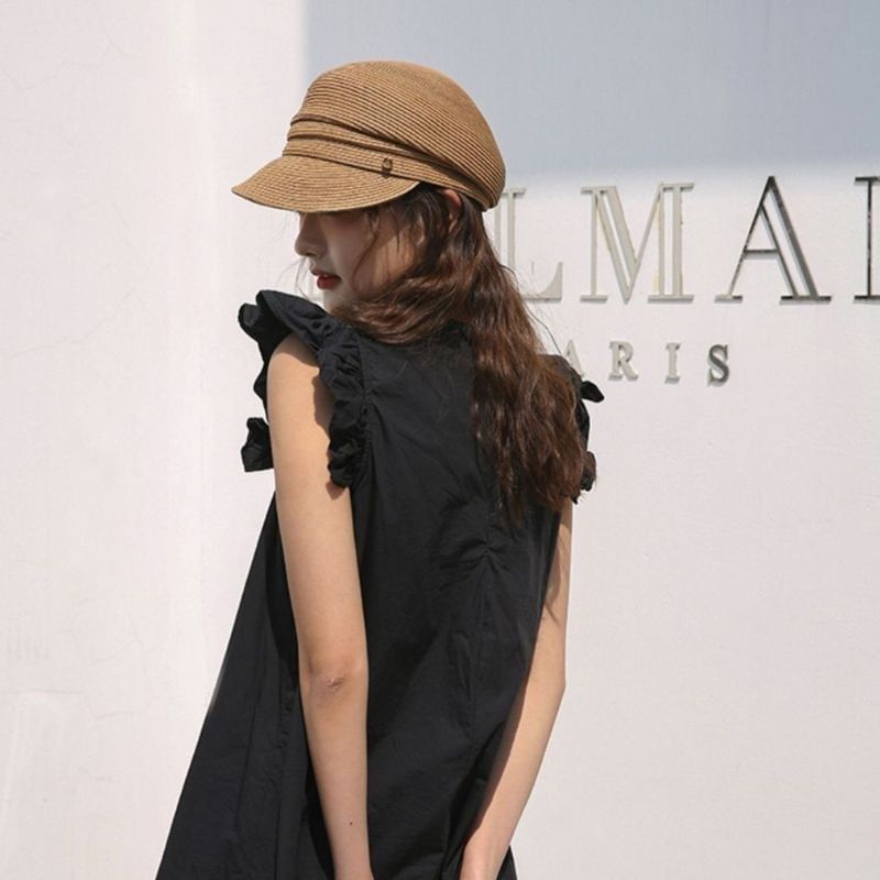  Mũ nón cói đi biển rộng vành tròn đẹp cho nữ AGANA - NC525 