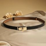  Thắt lưng nữ da bò thật AGANA dây nịt da thật đai váy da thật Hàn Quốc cao cấp phong cách hiện đại - DNT010 