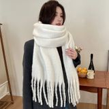  Khăn quàng choàng cổ len Cashmere cao cấp AGANA giữ ấm màu trơn pastel phong cách Hàn Quốc đẹp sang trọng KCL004 