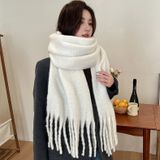  Khăn quàng choàng cổ len Cashmere cao cấp AGANA giữ ấm màu trơn pastel phong cách Hàn Quốc đẹp sang trọng KCL004 