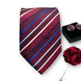  Set cà vạt nam 4 món cao cấp làm quà tặng, caravat đẹp sang trọng - SCR025 