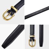  Thắt lưng nữ da bò thật AGANA dây nịt da thật đai váy da thật Hàn Quốc cao cấp phong cách hiện đại - DNT001 