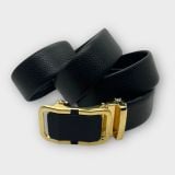  Quà tặng 20/10 cho đối tác nam, sếp nam, đồng nghiệp nam, người yêu nam ,bạn bè, anh trai hoặc người thân quà tặng Thắt lưng nam da bò thật khóa tự động hợp kim chống rỉ AGANA dây nịt nam cao cấp khóa lỗ kim da bò bền bỉ thời trang - Màu Đen - DNN009 