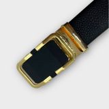  Thắt lưng nam da bò thật khóa tự động hợp kim chống rỉ AGANA dây nịt nam cao cấp khóa lỗ kim da bò bền bỉ thời trang - Màu Đen - DNN009 