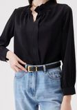  Thắt lưng nữ da bò thật AGANA dây nịt da thật đai váy da thật Hàn Quốc cao cấp phong cách hiện đại - DNT024 