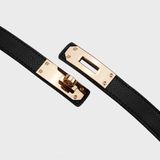  Thắt lưng nữ da bò thật AGANA dây nịt da thật đai váy da thật Hàn Quốc cao cấp phong cách hiện đại - DNT010 