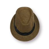  Quà tặng 20/11 cho đối tác nam, sếp nam, đồng nghiệp nam, người yêu nam ,bạn bè, anh trai hoặc người thân quà tặng Mũ nón phớt Fedora nam cói vành nhỏ cao cấp AGANA nón cao bồi phong cách cổ điển pha lẫn hiện đại - Màu Nâu Đậm  - MFDN003 