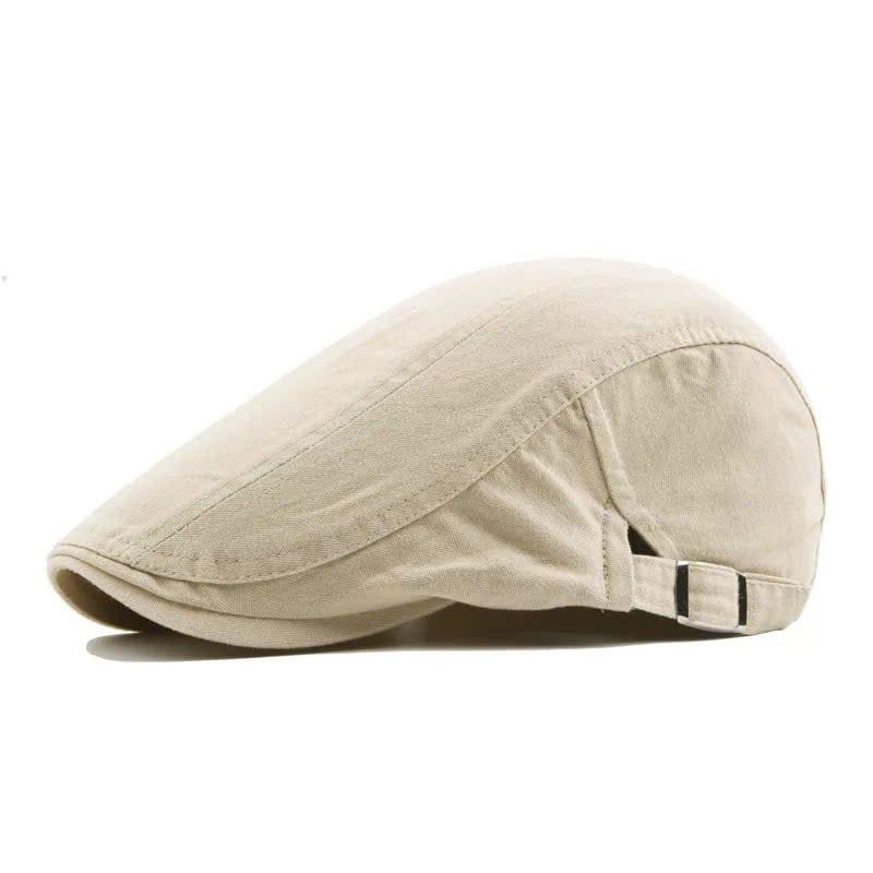  Mũ nón beret nam cao cấp AGANA mũ nồi nam phong cách Newboy cổ điển pha lẫn hiện đại - Màu Be - MBRN006 