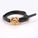  Thắt lưng nữ da bò thật AGANA dây nịt da thật đai váy da thật Hàn Quốc cao cấp phong cách hiện đại - DNT004 