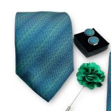  Set cà vạt nam 4 món cao cấp làm quà tặng, caravat đẹp sang trọng - SCR031 