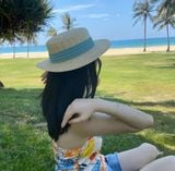  Quà tặng 20/11 cho sếp nữ, vợ, cô giáo, giáo viên nữ, mẹ và bạn gái, người yêu nữ quà tặng Mũ nón cói đi biển rộng vành tròn đẹp cho nữ vintage sợi tự nhiên cao cấp AGANA 