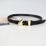  Thắt lưng nữ da bò thật AGANA dây nịt da thật đai váy da thật Hàn Quốc cao cấp phong cách hiện đại - DNT020 