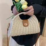  Túi cói đi biển vintage thời trang nữ phong cách cầm tay Hàn Quốc đẹp cổ điển - TC116 