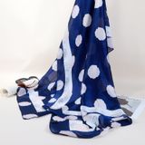  Khăn quàng choàng cổ lụa cao cấp cho nữ văn phòng sở đẹp màu xanh AGANA - KS175 