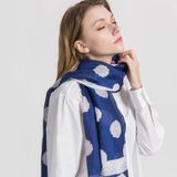  Khăn quàng choàng cổ lụa cao cấp cho nữ văn phòng sở đẹp màu xanh AGANA - KS175 