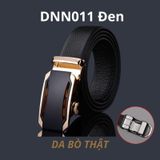  Quà tặng 20/11 cho đối tác nam, sếp nam, đồng nghiệp nam, người yêu nam ,bạn bè, anh trai hoặc người thân quà tặng Thắt lưng nam da bò thật khóa tự động hợp kim chống rỉ AGANA dây nịt nam cao cấp khóa lỗ kim da bò bền bỉ thời trang - Màu Đen - DNN011 