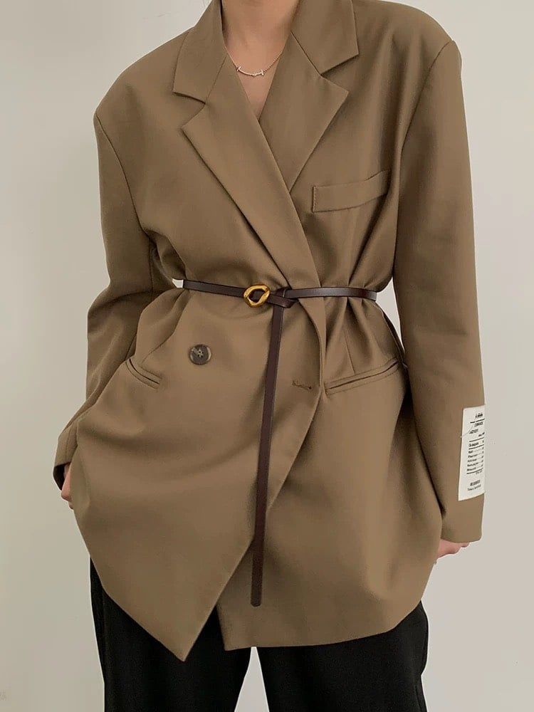  Thắt lưng nữ da bò thật AGANA dây nịt da thật đai váy da thật Hàn Quốc cao cấp phong cách hiện đại - DNT003 