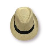  Quà tặng 20/11 cho đối tác nam, sếp nam, đồng nghiệp nam, người yêu nam ,bạn bè, anh trai hoặc người thân quà tặng Mũ nón phớt Fedora nam cói vành nhỏ cao cấp AGANA nón cao bồi phong cách cổ điển pha lẫn hiện đại - Màu Be  - MFDN003 