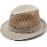  Quà tặng 20/11 cho đối tác nam, sếp nam, đồng nghiệp nam, người yêu nam ,bạn bè, anh trai hoặc người thân quà tặng Mũ nón phớt Fedora lưới dành cho nam cao cấp AGANA nón cao bồi phong cách cổ điển pha lẫn hiện đại - Màu Be - MFDN006 